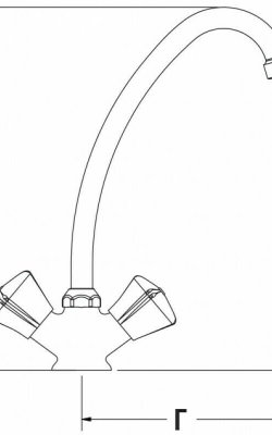 Viospiral Galaxy – Μπαταρία Νεροχύτη Πάγκου (1 Οπή, Ρουξούνι 180 mm) 