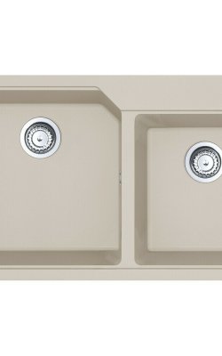  Franke Urban UBG 620-86 – Ένθετος Νεροχύτης Διπλός από Συνθετικό Γρανίτη 86x50cm Coffee 