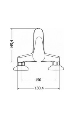 Modea Elit  – Μπαταρία Λουτρού Επιτοίχια Full Set (Χρωμέ)