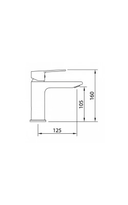 Clever Agora Xtreme –  Μπαταρία Νιπτήρα Πάγκου (EcoNature, Χρωμέ)