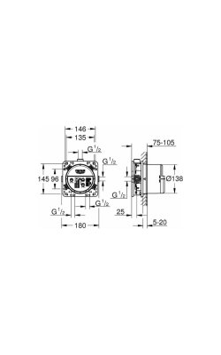 Grohe Rapido SmartBox – Εντοιχιζόμενος Μηχανισμός SmartControl