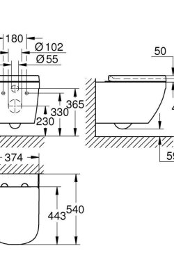 Grohe – Λεκάνη Κρεμαστή Euro Ceramic (Rimless, με κάλυμμα Soft-Close)