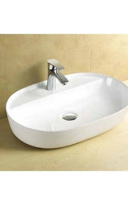 Design Ceramica Pompei – Νιπτήρας Ελεύθερης Τοποθέτησης 51×39×13,5 cm  Pompei Oval