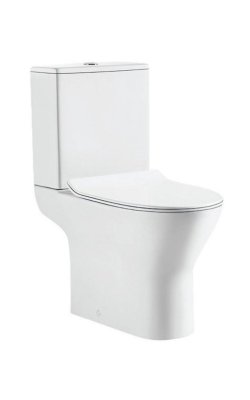 Tema Tonic – Λεκάνη Rimless Πίσω Σιφώνι με Καζανάκι & Slim Κάλυμμα Soft Close – Λευκή