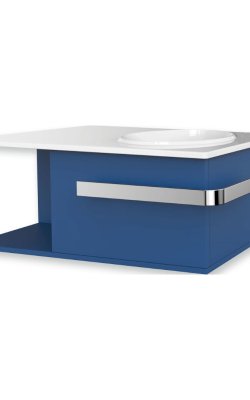 Gloria Huida-Up Πάγκος με Νιπτήρα Μπλε – Διαστάσεις: 70.2 × 45 × 30 cm 