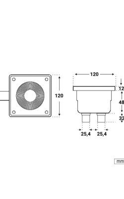  Acqua Source Κουτί Διακλάδωσης Φωτιστικών Πισίνας 60mm 