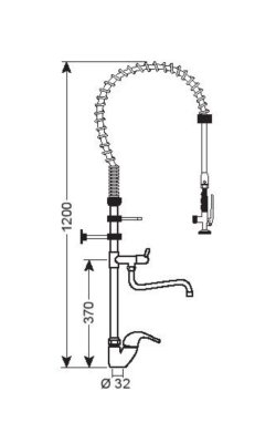 RNT BMD 4720 – Καταιωνιστήρας Επιτραπέζιος με Βρύση Ιταλίας 