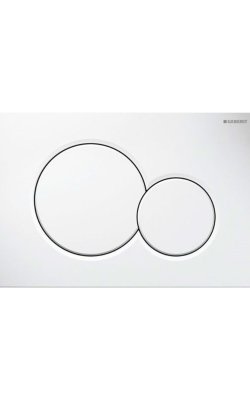 Geberit Sigma01 – Πλακέτα Ενεργοποίησης Διπλής Έκπλυσης (Alpine White)