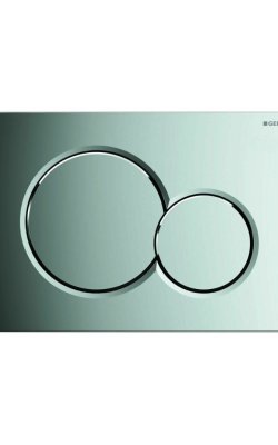 Geberit Sigma01 - Πλακέτα Ενεργοποίησης Διπλής Έκπλυσης (Gloss Chrome)
