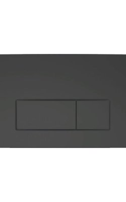 Geberit Delta 50 Πλακέτα για Καζανάκια Διπλής Λειτουργίας Μαύρη Ματ διαστασεις