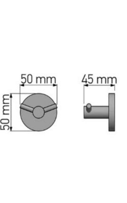 Sanco Twist Άγκιστρο Μπάνιου Διπλό με Βίδες Ασημί (Χρωμέ)