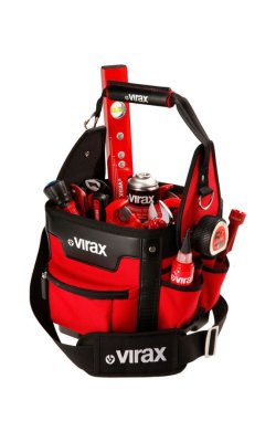 Virax Τσάντα Εργαλείων Ώμου Ανοιχτού Τύπου – Κόκκινη