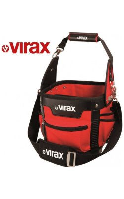 Virax Τσάντα Εργαλείων Ώμου Ανοιχτού Τύπου – Κόκκινη
