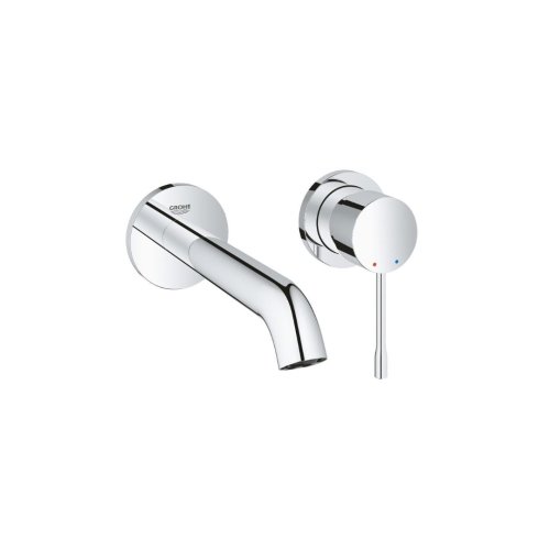 Grohe Essence Σετ Μίκτης & Στόμιο Εντοιχισμού Νιπτήρα 1 Εξόδου Ασημί 