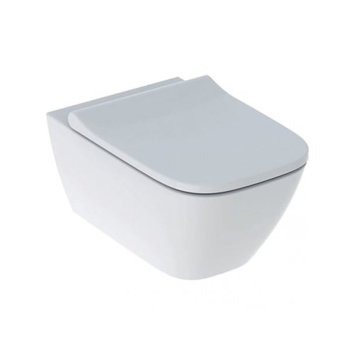 Geberit Smyle Square Λεκάνη Κρεμαστή Rimless με Κάλυμμα Soft Close Λευκή