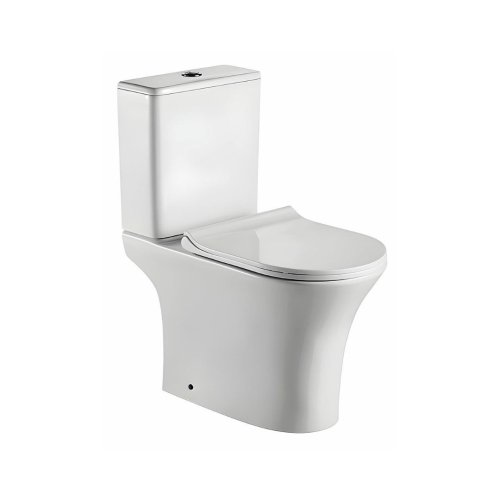 Design Ceramica – Verona Λεκάνη RIMLESS ΧΠ / Κάλυμμα Slim Soft Close & Καζανάκι Κάτω Σιφώνι