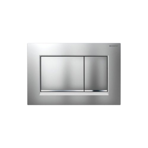 Geberit Sigma30 – Πλακέτα Ενεργοποίησης Χρωμέ ματ (Dual-Flush) 