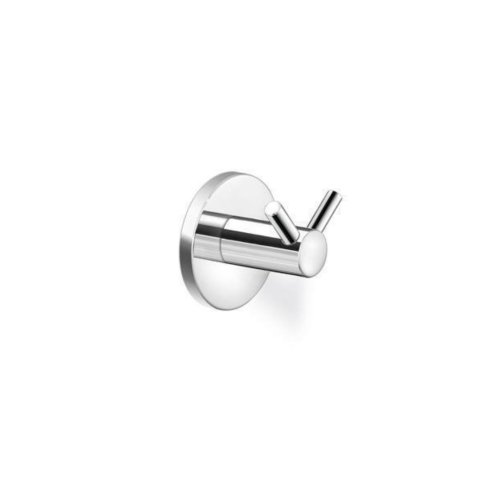 Sanco Twist Άγκιστρο Μπάνιου Διπλό με Βίδες Ασημί (Χρωμέ)