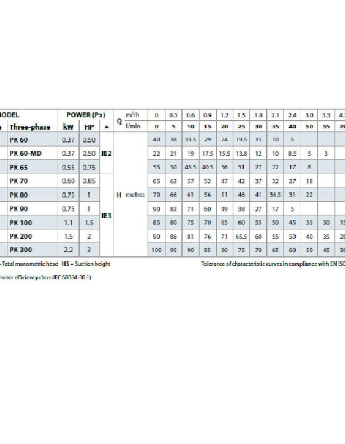  Pedrollo PKm 65 – Αντλία Επιφάνειας 0.75 HP Μονοφασική