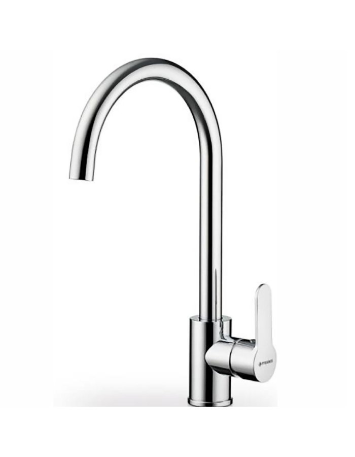  Pyramis Tall Kitchen Faucet Counter Silver – Μπαταρία Κουζίνας Ψηλή Πάγκου Ασημί