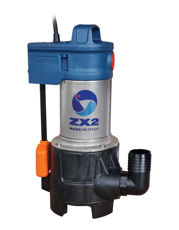 Pedrollo ZXm 2/40 GM – Υποβρύχια Αντλία Ακαθάρτων & Λυμάτων Vortex 0.75HP Μονοφασική με Κάθετο Φλοτέρ 