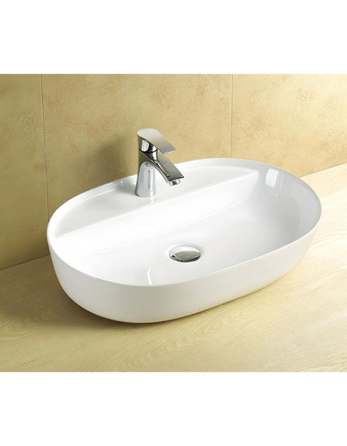 Design Ceramica Pompei – Νιπτήρας Ελεύθερης Τοποθέτησης 51×39×13,5 cm  Pompei Oval