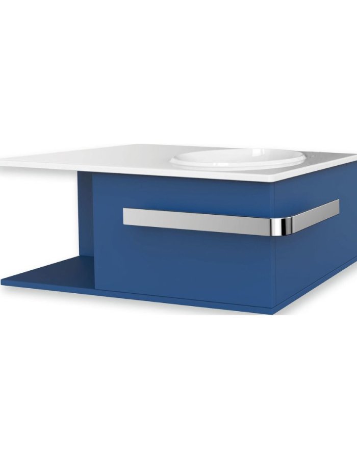Gloria Huida-Up Πάγκος με Νιπτήρα Μπλε – Διαστάσεις: 70.2 × 45 × 30 cm 