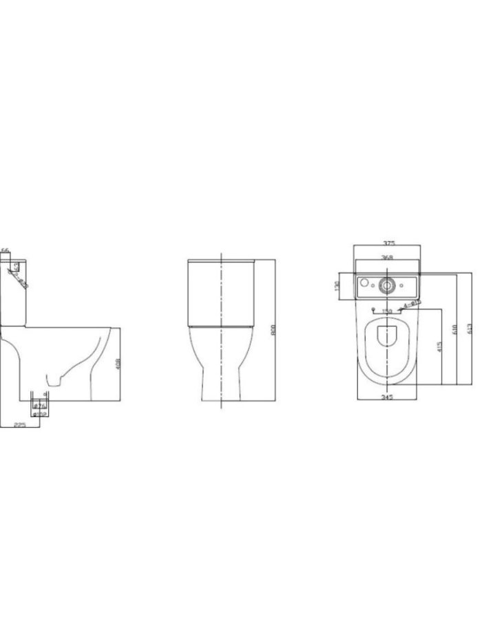 Tema Tonic – Λεκάνη Rimless Πίσω Σιφώνι με Καζανάκι & Slim Κάλυμμα Soft Close – Λευκή