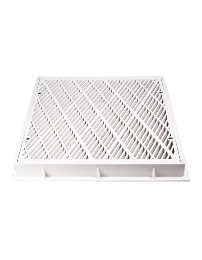 Acqua Source Σχάρα Πυθμένα Πισίνας ΒΤ ABS 12'' x 12'' – Λευκή 