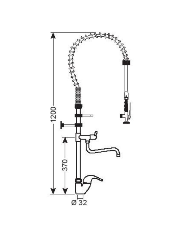 RNT BMD 4720 – Καταιωνιστήρας Επιτραπέζιος με Βρύση Ιταλίας 