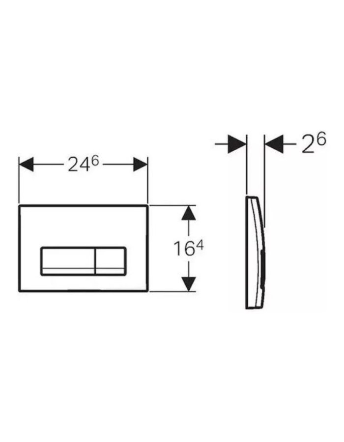 Geberit Delta 50 διαστασεις 