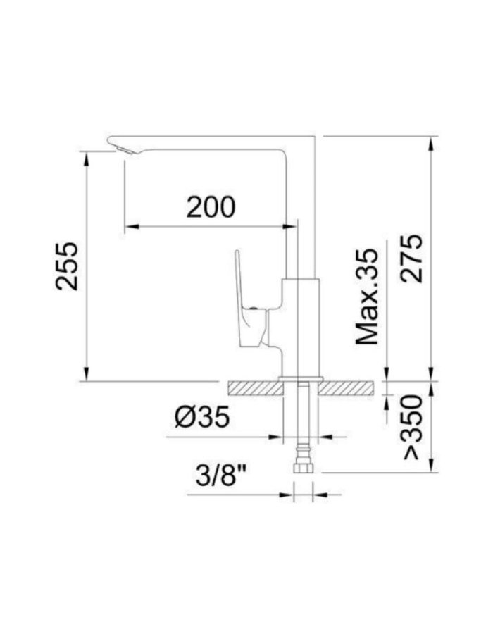 Clever Agora Xtreme 60113GR – Ψηλή Μπαταρία Κουζίνας Πάγκου (EcoNature)