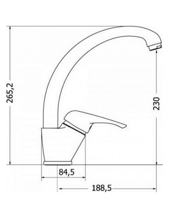 Modea Elit – Ψηλή Μπαταρία Νεροχύτη Χρωμέ  00-02020