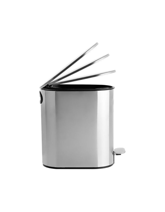  Estia Inox Καλαθάκι Μπάνιου Soft Close 5lt Ασημί (Slim) Κωδικός: 02-5542