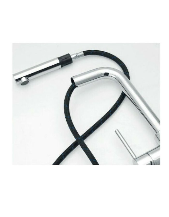  Modea Pull Out Line 00-2086 Ψηλή Μπαταρία Κουζίνας Πάγκου με Ντουζ – Ασημί 