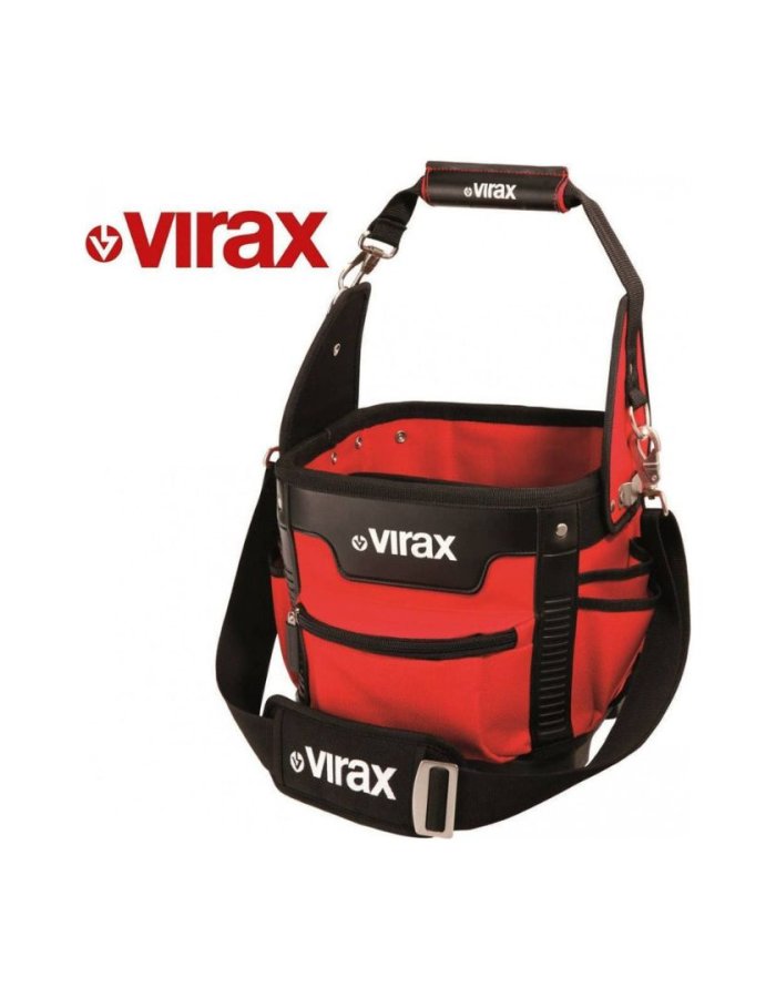 Virax Τσάντα Εργαλείων Ώμου Ανοιχτού Τύπου – Κόκκινη