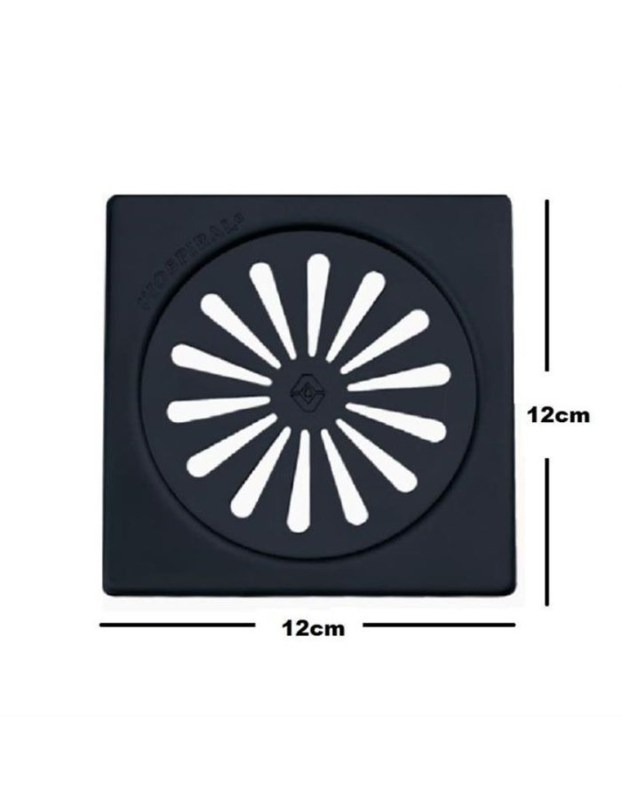 Viospiral Σχάρα Δαπέδου 12x12 Σταθερή Μαύρη Ματ Inox  Κωδικός: 15-01425/B