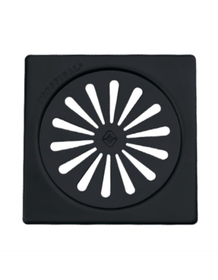 Viospiral Σχάρα Δαπέδου 12x12 Σταθερή Μαύρη Ματ Inox  Κωδικός: 15-01425/B